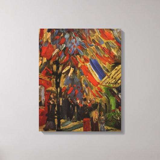 14 juli 2010 in Parijs door Vincent van Gogh Canvas Afdruk (Voorkant)