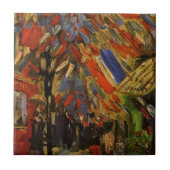 14 juli 2010 in Parijs door Vincent van Gogh Tegeltje (Voorkant)