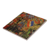 14 juli 2010 in Parijs door Vincent van Gogh Tegeltje (Zijkant)