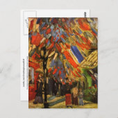 14 juli in Parijs Van Gogh Fine Art Briefkaart (Voorkant / Achterkant)