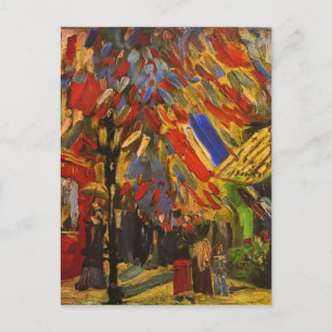 14 juli in Parijs Van Gogh Fine Art Briefkaart