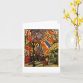 14 juli in Parijs Van Gogh Fine Art Kaart (Gele Bloem)