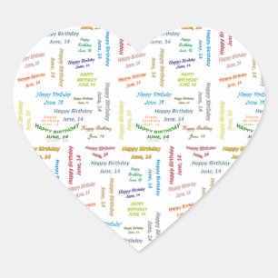 14 juni, 14e verjaardag Sticker