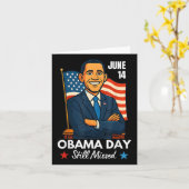 14 juni Dag van Obama Kaart (Gele Bloem)