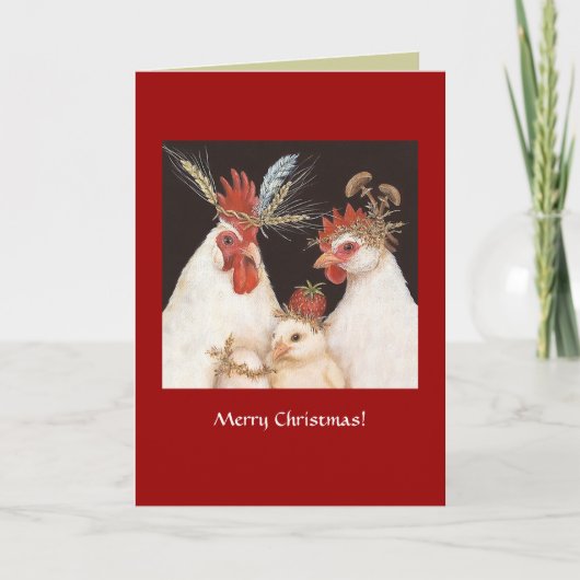 (#14) Kerstkaart voor de cichenfamilie Feestdagen Kaart (Voorkant)