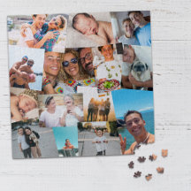 14 lukraak overlappende foto's Collage Sjabloon