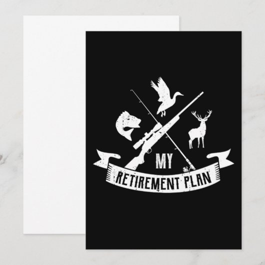 14.My Retirement Plan Hunting Save The Date (Voorkant / Achterkant)