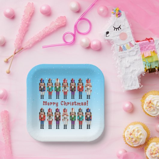 14 Nutty Nutcracker Speelgoed Soldiers Papieren Bordje (Feest)