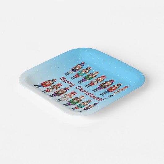 14 Nutty Nutcracker Speelgoed Soldiers Papieren Bordje (Gebogen)