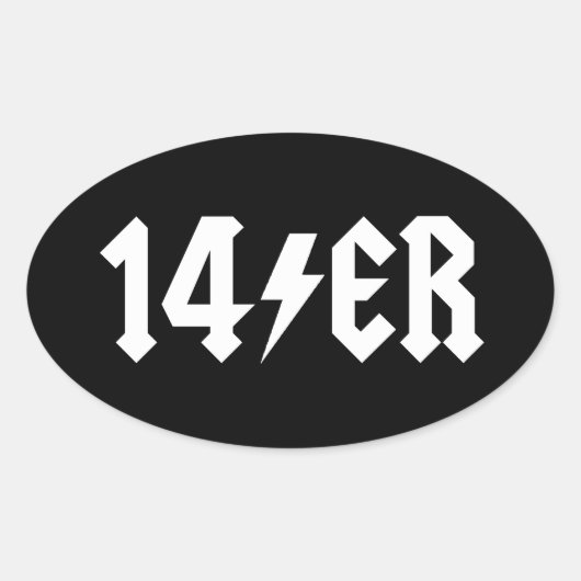 14 OVALE STICKER (Voorkant)