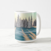 14 oz mok met "Dusting of Snow" afbeelding (Voorkant rechts)
