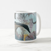 14 oz mok met "Manta Ray Migration" afbeelding (Voorkant rechts)