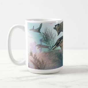 14 oz mok met "Manta Ray Migration" afbeelding