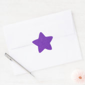 14 Paarse Glitter Print Sparkles Star Ster Sticker (Envelop)