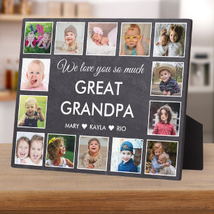 14 Photo Collage Love You Grote Opa Krijtbord Fotoplaat