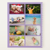 14 Photo Collage Personalized Pale Purple Planner (Achterkant)
