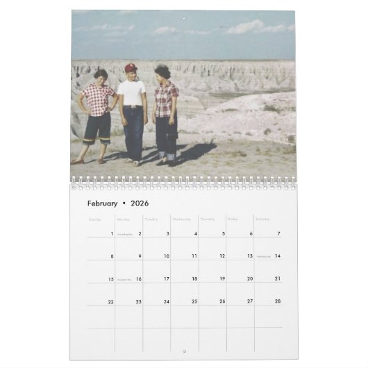 14 Photo Full Coverage - 1 foto per maand Kalender (Feb 2026)