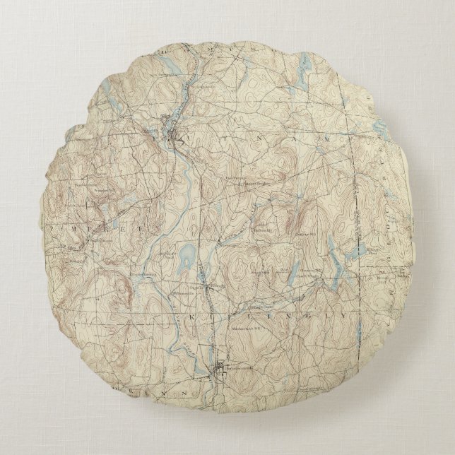14 Putnam-blad Rond Kussen (Voorkant)