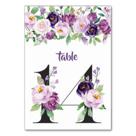 14 Rozen voor de Waterverf van Paars en lavendel Kaart