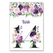 14 Rozen voor de Waterverf van Paars en lavendel Kaart (Achterkant)