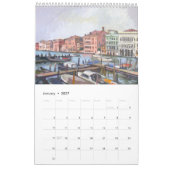 14 Schilderijen van Venetië, Italië Kalender (Jan 2027)