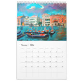 14 Schilderijen van Venetië, Italië Kalender (Feb 2026)