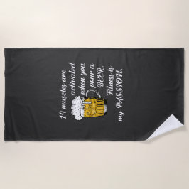 14 spieren geactiveerd wanneer je een bier schenkt strandlaken