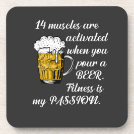 14 Spieren geactiveerd wanneer je een biertje sche Bier Onderzetter