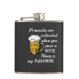 14 Spieren geactiveerd wanneer je een biertje sche Heupfles