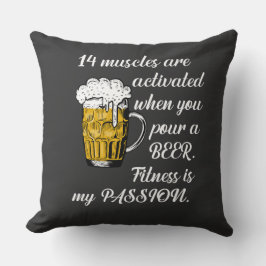 14 Spieren geactiveerd wanneer je een biertje sche Kussen