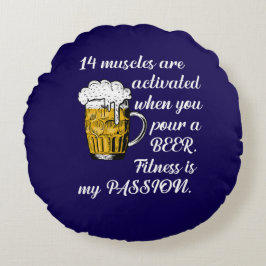 14 Spieren geactiveerd wanneer je een biertje sche Rond Kussen