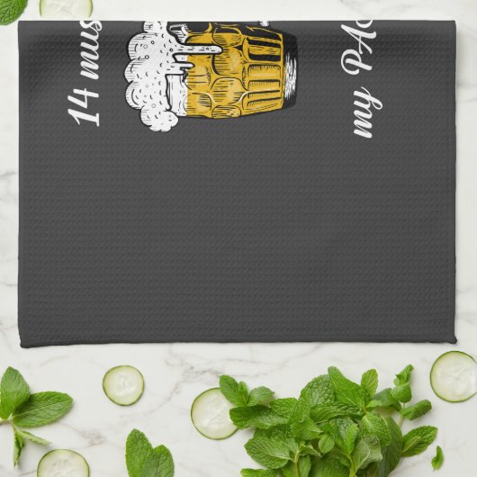 14 Spieren geactiveerd wanneer je een biertje sche Theedoek (Gevouwen)