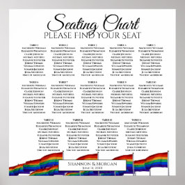 14 Tabel Gay Pride Flags Wedding Seating Chart Poster