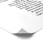 14 Tabel  Herfst Floral Wedding Seating Chart Poster (Hoek)