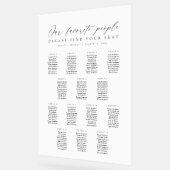 14 Tables Favorite People Acrylic Seating Chart Acryl Bord (Hoek)