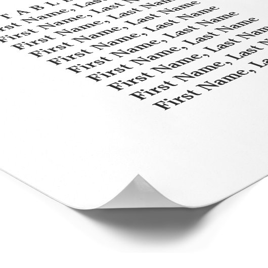 14 tafel herfst Romance bruiloft zitgrafiek Poster (Hoek)