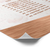 14 Tafel-weddenschapenkaart Koper-metalen Poster (Hoek)