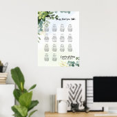 14 Tafel-weduwenkaart Greenery Eucalyptus Poster (Thuiskantoor)