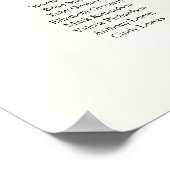 14 Tafel-weduwenkaart Greenery Eucalyptus Poster (Hoek)