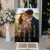 14 tafels elegante foto bruiloft zitgrafiek poster