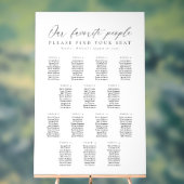 14 Tafels Favoriete Mensen Acryl Stoelenkaart Bord (Neutraal)