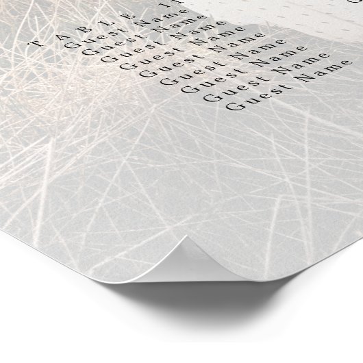 14 Tafels Kalligrafie Foto Huwelijk Zitting Grafie Poster (Hoek)