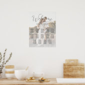 14 Tafels Kalligrafie Foto Huwelijk Zitting Grafie Poster (Keuken)