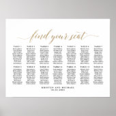 14 Tafels Klasseerige Zitplaatsindeling Poster (Voorkant)