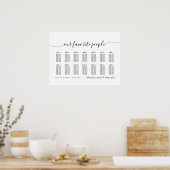 14 Tafels Modern Onze favoriete Mensen Zittingkaar Poster (Keuken)