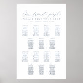 14 Tafels Onze Favoriete Mensen Zittingkaart Poster (Voorkant)