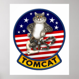 14 Tomcat Mascot Poster