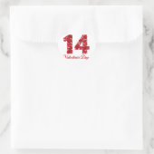 14 Valentijnsdag Hart Nummer Sticker | Romantisch (Tas)