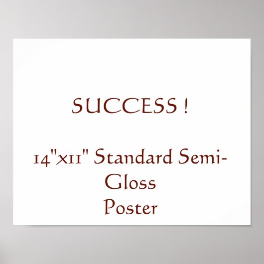 14"x11" Standaard Halfglans Poster (Voorkant)