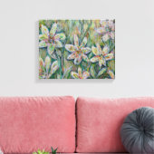 14 x 11-inch Abstract Floral Canvas schilderen Afdruk (Insitu (Woonkamer))